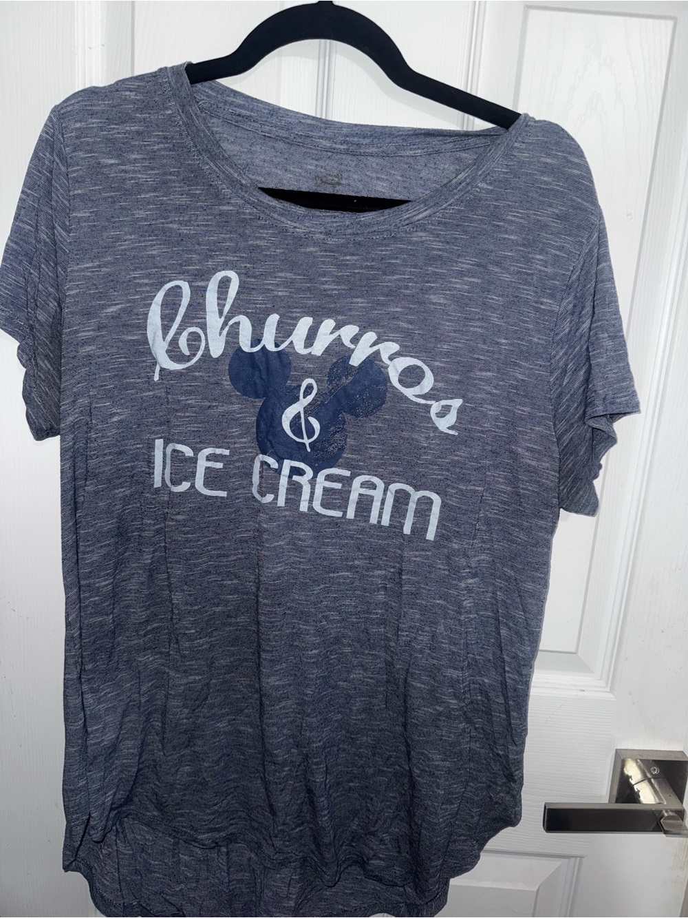 Women’s Disney  Blue 'Churros & Ice Cream' Graphic Tee